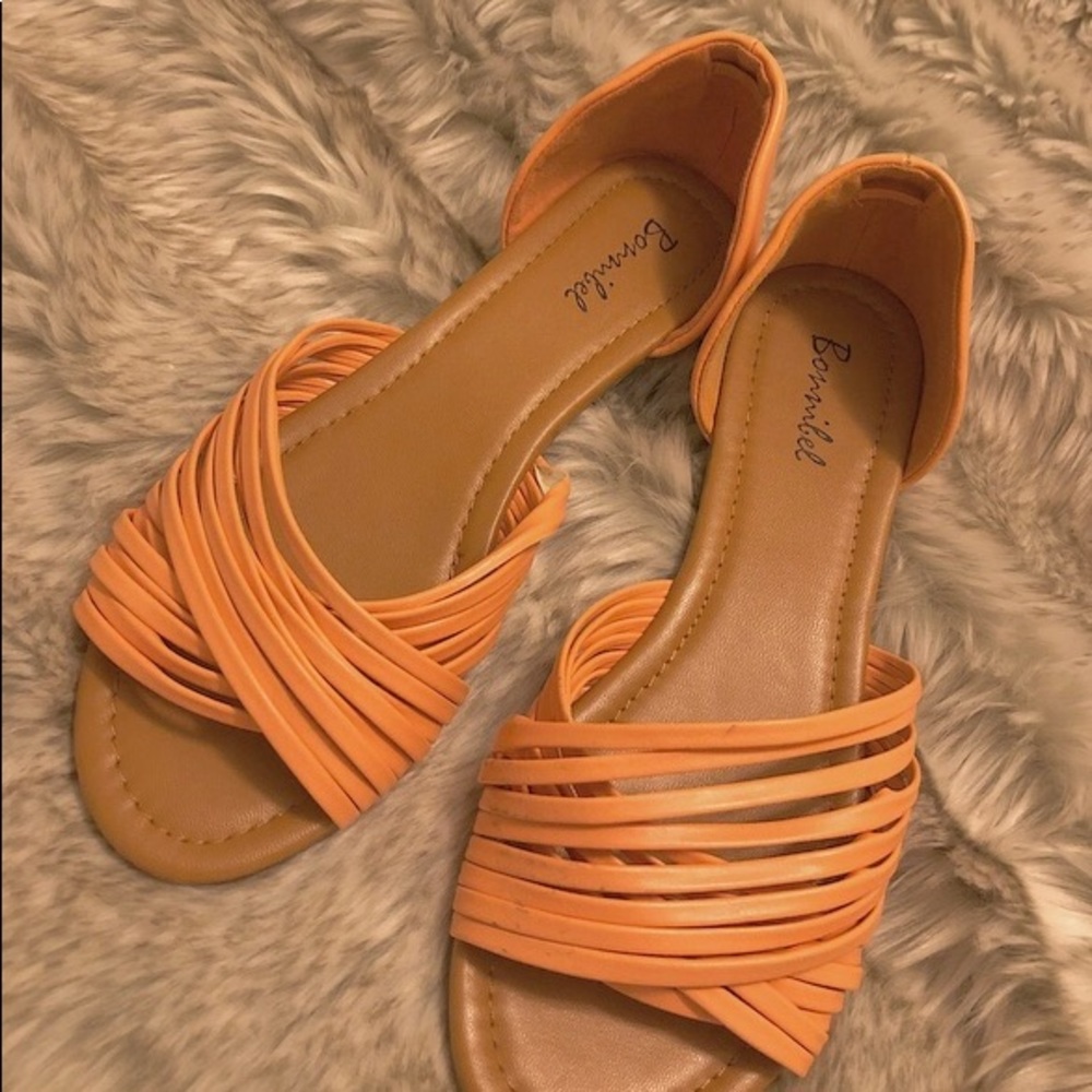 Coral sandals